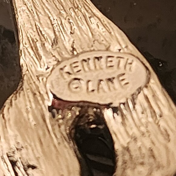 Kenneth Lane KJL vintage Black Rose Brooch - Picture 4 of 5